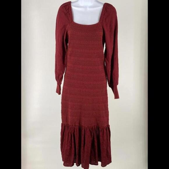 Anthropologie Sweaters - Chic Smocked Midi Dress - Perfect for Any Occasion
